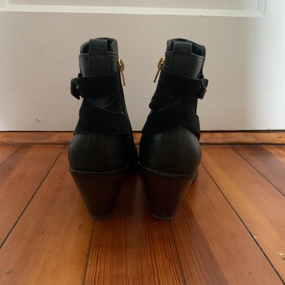 Julianne Hough for Sole Society Idelle Bootie, black leather, size 9.5, EUC - Picture 7 of 12